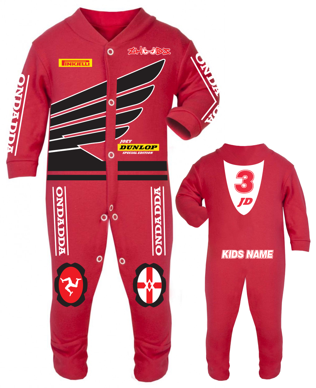 Joey Dunlop Special Edition Baby Race/Sleep Suit – Zhoodz