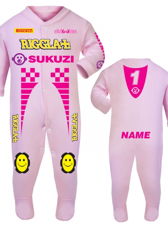 Dukitti Baby Biker Race Sleep Suits 